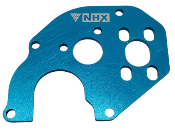 NHX RC Aluminum Modified Motor Plate for SCX24 Mini Brushed Motor -Skyblue