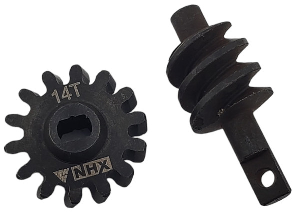 NHX RC Metal Overdrive Differential Worm Gear 14T Set for SCX24