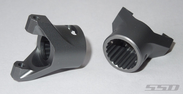 SSD RC SSD00107 Left / Right Pro Aluminum C Hubs Grey for Wraith / RR10