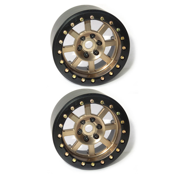 SSD RC SSD00185 2.2" Wide Assassin Beadlock Wheels Bronze (2)