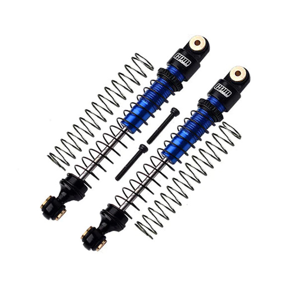 GPM Alum Front or Rear Shock Absorbers 49mm Blue (2) for Axial 1/24 AX24 XC-1