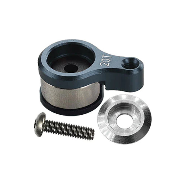 GPM Aluminum 6061-T6 20T Servo Horn Grey w/ Built-In Spring for Losi Mini-T 2.0