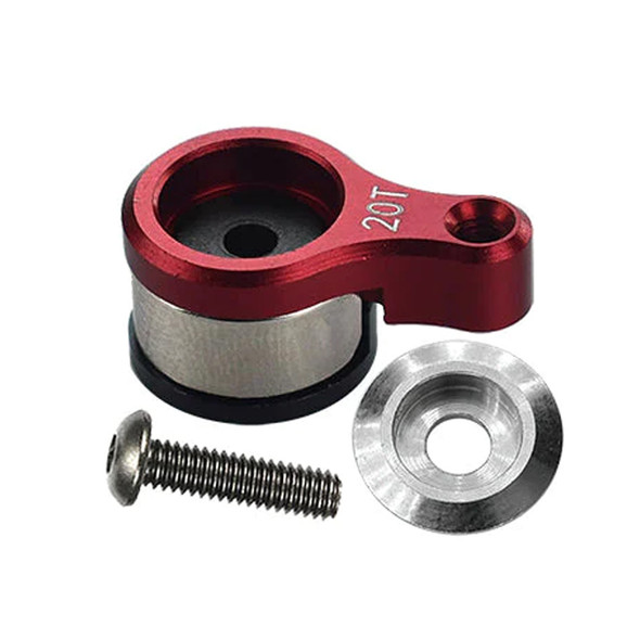 GPM Aluminum 6061-T6 20T Servo Horn Red w/ Built-In Spring for Losi Mini-T 2.0