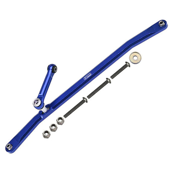 GPM Aluminum Front Steering Tie Rods Blue for Losi 1:8 LMT Monster Truck