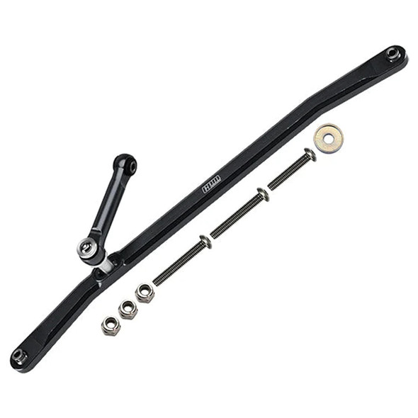 GPM Aluminum Front Steering Tie Rods Black for Losi 1:8 LMT Monster Truck