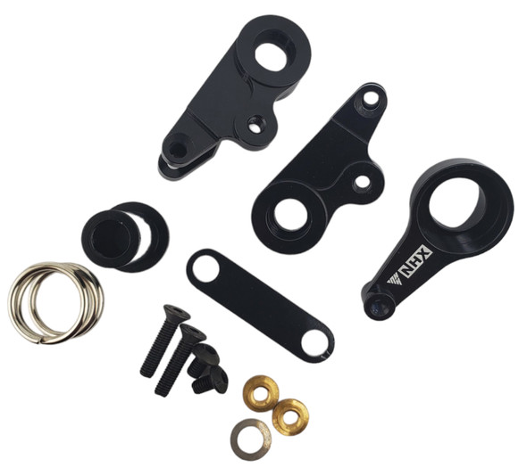 NHX RC Alum Steering Saver Bellcrank Set for Traxxas 1967 C10 Drag Slash -Black