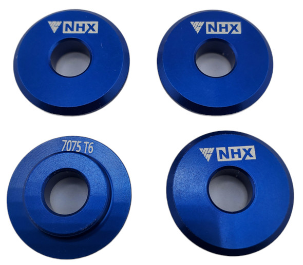 NHX RC 7075 Aluminum Wheel Nut Washer (4) for UDR Unlimited Desert Racer -Blue