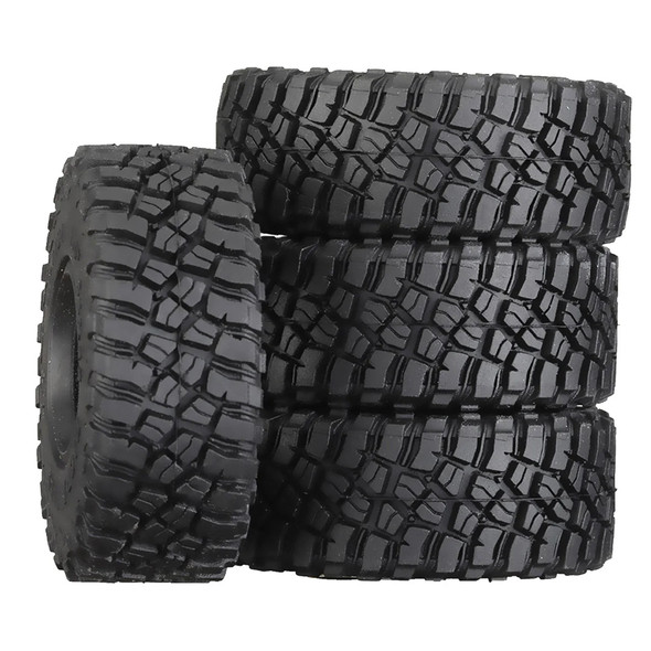 GPM 1.33 Inch Adhesive Rubber Tires 64x24mm w/Foam Inserts for TRX4M