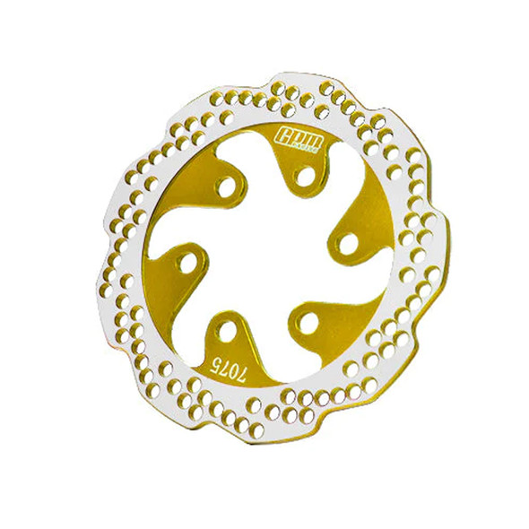 GPM Racing Aluminum 7075-T6 Rear Brake Disk Gold for Losi 1/4 Promoto-MX