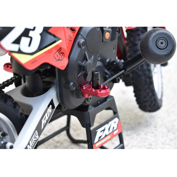 GPM Aluminum 7075-T6 Motorcycle Foot Pegs Set Red for Losi 1/4 Promoto-MX