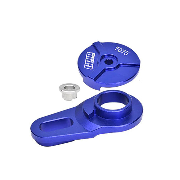 GPM Racing Aluminum 7075 Servo Saver Assembly 23T Blue for Losi 1/4 Promoto-MX