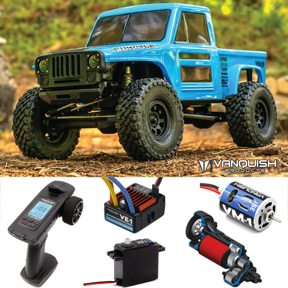 Vanquish VPS09012A VS4-10 Fordyce RTR Rock Crawler Kit - Blue