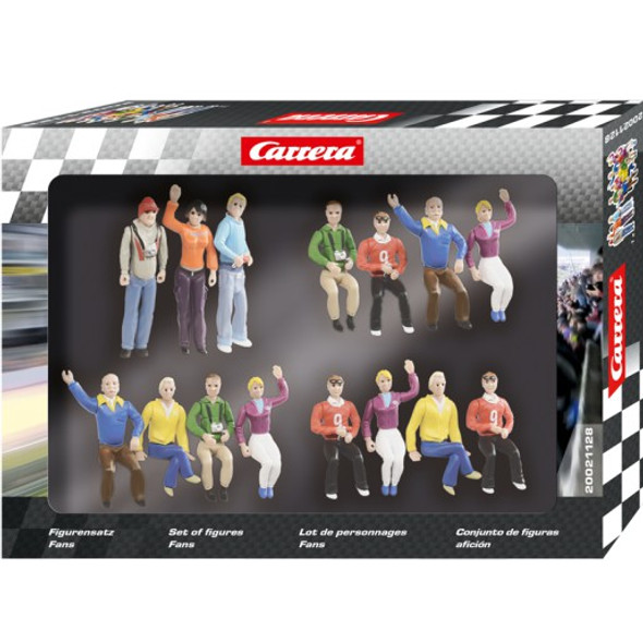 Carrera 21128 Set of figures Spectators / Fans (15) for Digital 1/32 / 1/24/ Evolution Slot Car
