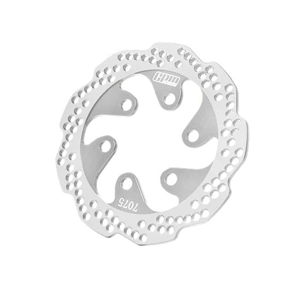 GPM Racing Aluminum 7075-T6 Rear Brake Disk Silver for Losi 1/4 Promoto-MX