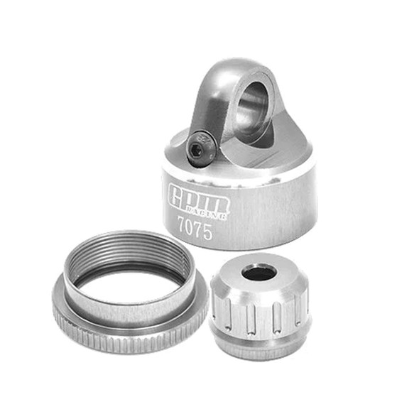 GPM Racing Aluminum 7075-T6 Shock Cap Set Silver for Losi 1/4 Promoto-MX