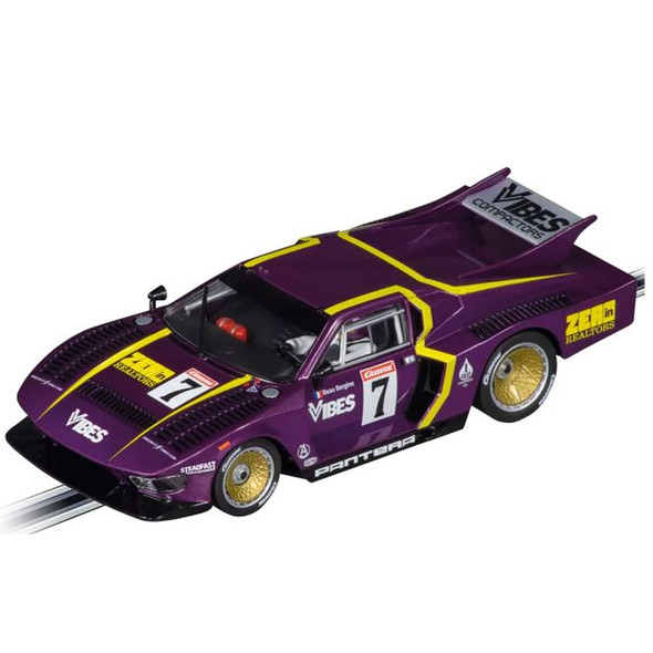 Carrera Evolution 27720 De Tomaso Pantera No.7 w/ Lights 1/32 Slot Car
