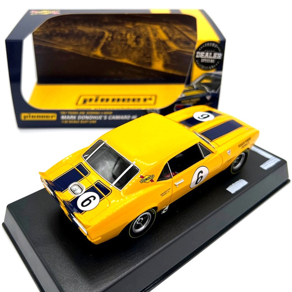 Pioneer P155-DS 1967 Camaro #6 Trans-Am Sunoco Yellow Slot Car 1/32 Scalextric DPR