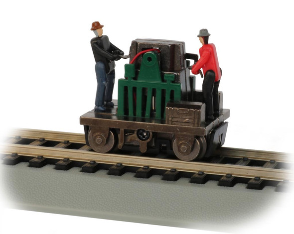 Bachmann 46223 Gandy Dancer Operating Hand Car - Green HO Scale