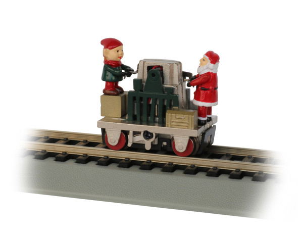 Bachmann 46224 Gandy Dancer Operating Hand Car - Christmas HO Scale