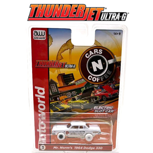 Auto World Thunderjet Cars N Coffee Mr. Norm's 1964 Dodge 330 iWheels HO Slot Car