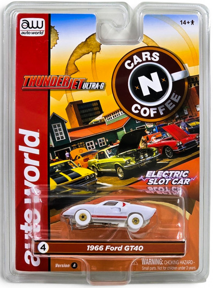 Auto World Thunderjet Cars N Coffee 1966 Ford GT40 iWheels HO Scale Slot Car