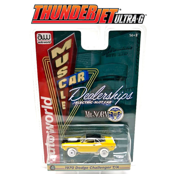 Auto World Thunderjet Mr. Norm's 1970 Dodge Challenger T/A iWheels HO Slot Car