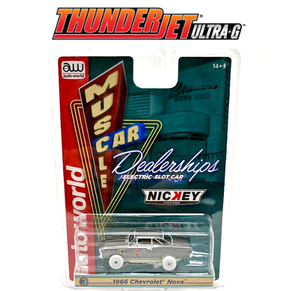Auto World Thunderjet Nickey - 1966 Chevy Nova iWheels HO Scale Slot Car