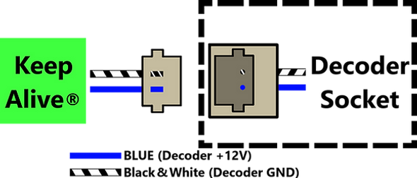 TCS 2004 KA3-P Keep-Alive Device to Supply Power to Decoder HO Scale