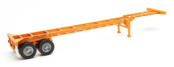 Walthers 949-4552 40' Container Chassis (2-Pack) Orange HO Scale