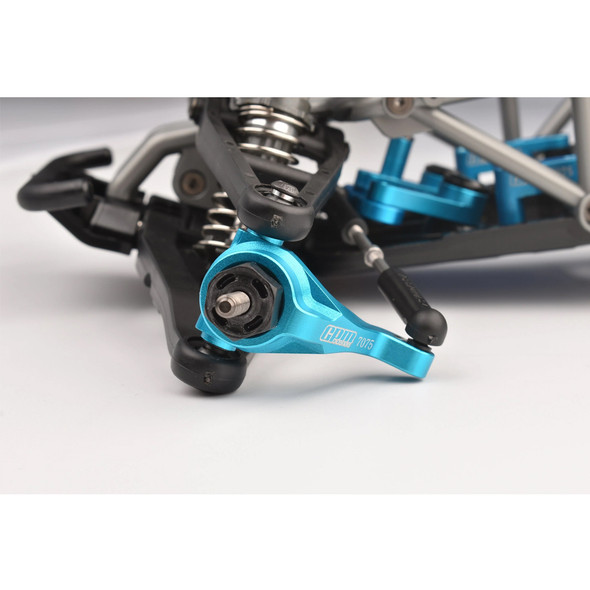 GPM Racing Aluminum 7075 Front Knuckle Arms Sky Blue for Tamiya 1:10 BBX BB-01