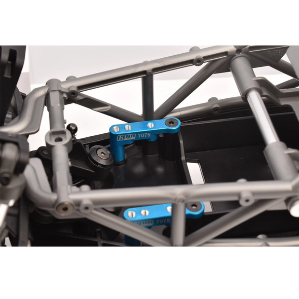 GPM Racing Aluminum 7075 Servo Mount Sky Blue for Tamiya 1:10 BBX BB-01