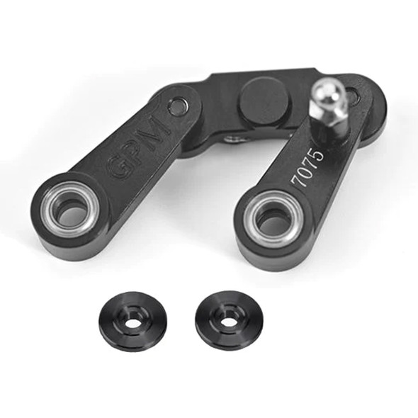 GPM Racing Aluminum 7075 Steering Assembly Black for Tamiya 1:10 BBX BB-01 GPM Racing Aluminum 7075 Steering Assembly Black for Tamiya 1:10 BBX BB-01