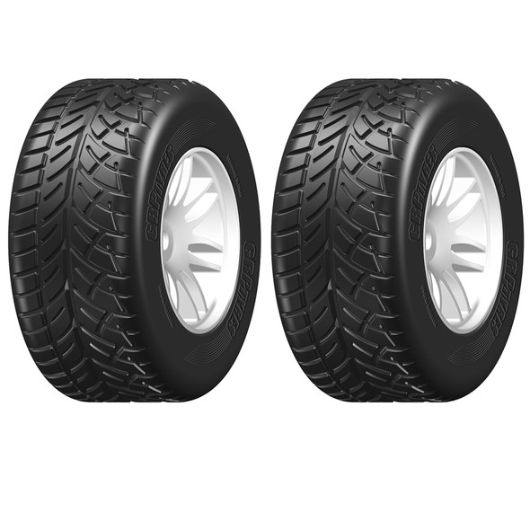 GRP GWH33-XR1 1:5 F1 – W33 RAIN – XR1 Extra Soft Rain Front Tires w/ White Rim (2)