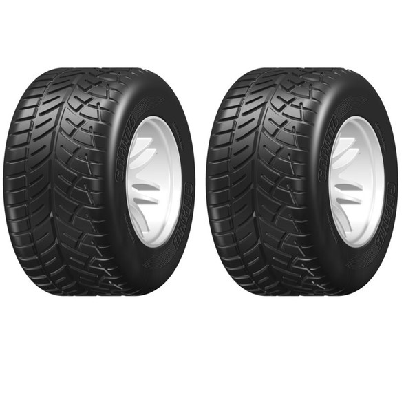 GRP GWH44-XR1 1:5 F1 – W44 RAIN – XR1 Extra Soft Rain Rear Tires w/ White Rim (2)