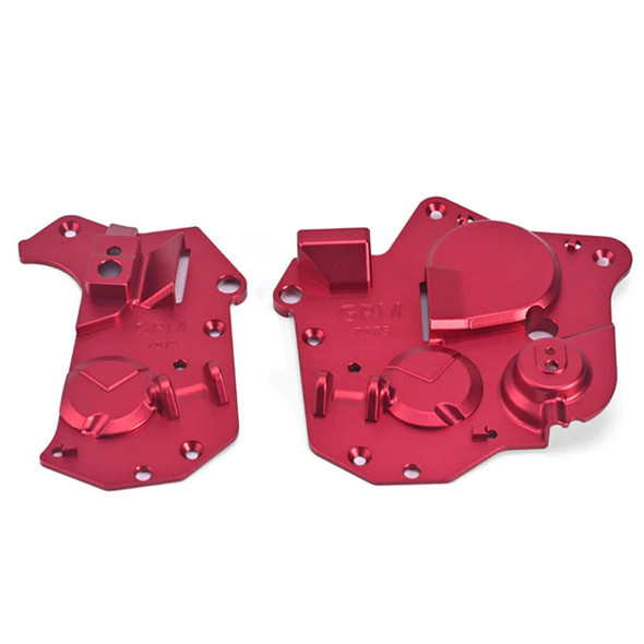 GPM Racing Aluminum 7075 Chassis Side Cover Set Red for Losi 1/4 Promoto-MX