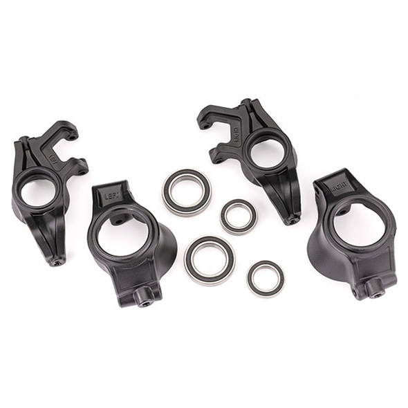 Traxxas 7836X Left & Right Steering Blocks & C-Hubs Black for XRT / X-Maxx