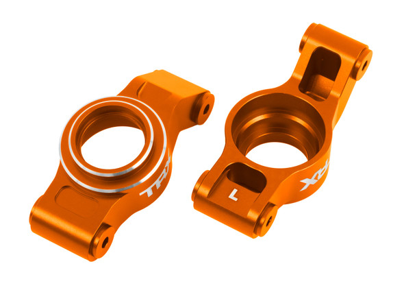 Traxxas 7852-ORNG Left & Right Aluminum Stub Axle Carriers Orange for XRT / X-Maxx