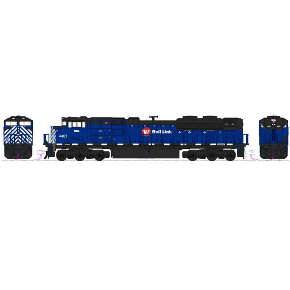 Kato 1768531-DCC SD70ACe w/ DCC Headlights Montana Rail Link #4401 Locomotive N Scale