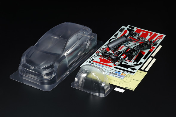 Tamiya 51707 RC 1/10 Clear Body Set Toyota Gazoo WRT GR Yaris Rally 1 Hybrid