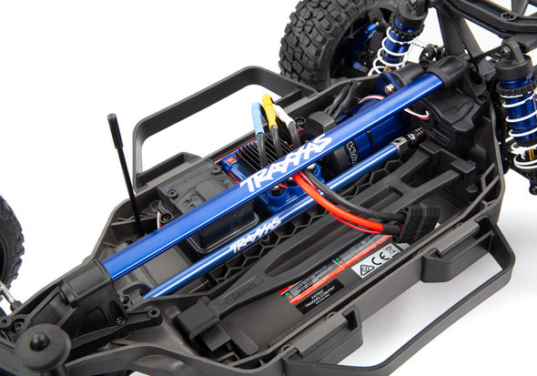 Traxxas 6730X Heavy-Duty Aluminum Chassis Brace Kit Blue for 4x4 Slash & Rustler