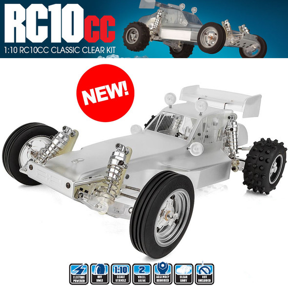 Associated 6004 1/10 RC10CC Classic Clear Edition Buggy Kit