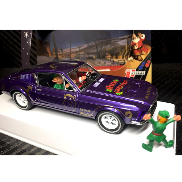 Pioneer P073 Mustang 390 GT 'Santa's 'Stang' Sugarplum Purple Slot Car 1/32 Scalextric DPR