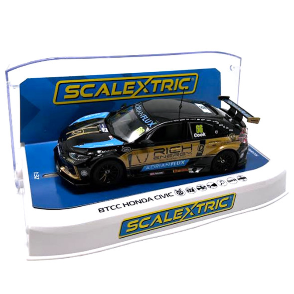 Scalextric C4409 Honda Civic FK8 Type R - BTCC 2022 - BTC Racing Josh Cook 1/32 Slot Car