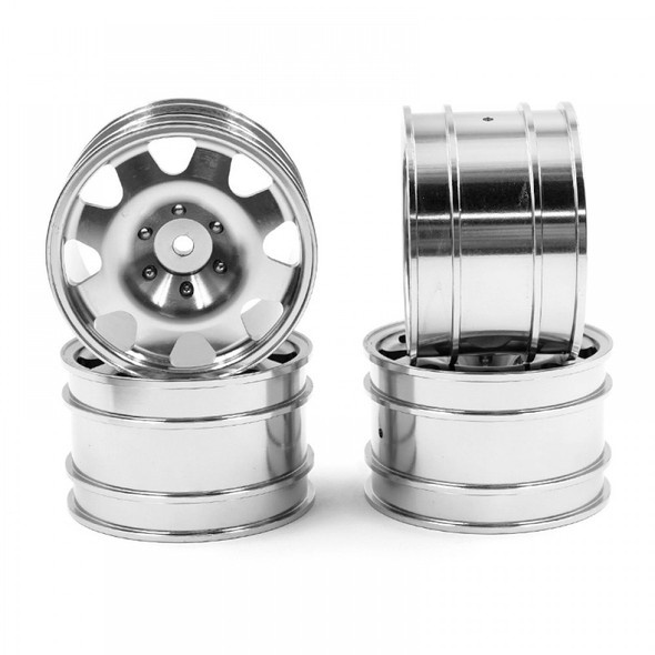 Yeah Racing WL-0175SV Alum CNC 8 Spoke Rim Set for Kyosho Optima / Optima Mid / Javelin / ULTIMA