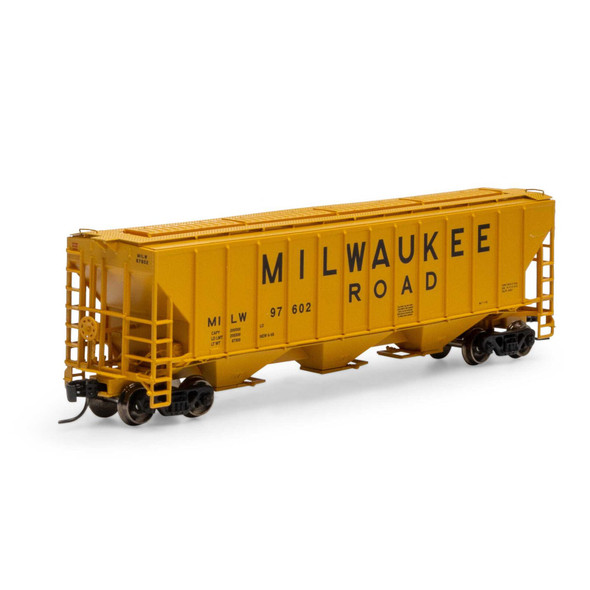Athearn ATH27410 PS 4427 Covered Hopper - Milwaukee Road #97602 Freight Cars N Scale