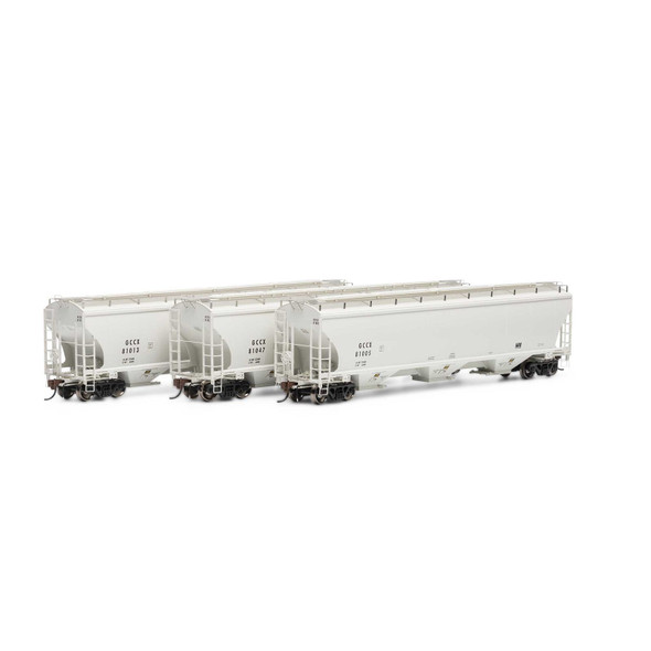 Athearn ATHG97165 Trinity Covered Hoppers - GCCX # 1 Freight Car (3) HO Scale