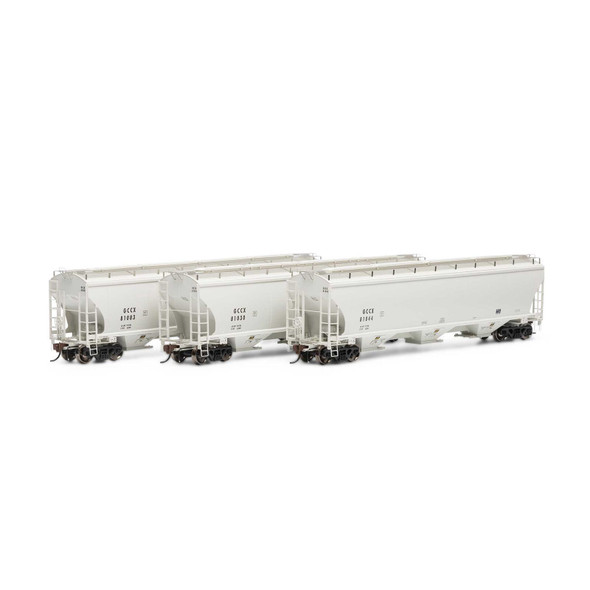Athearn ATHG97166 Trinity Covered Hoppers - GCCX # 2 Freight Car (3) HO Scale