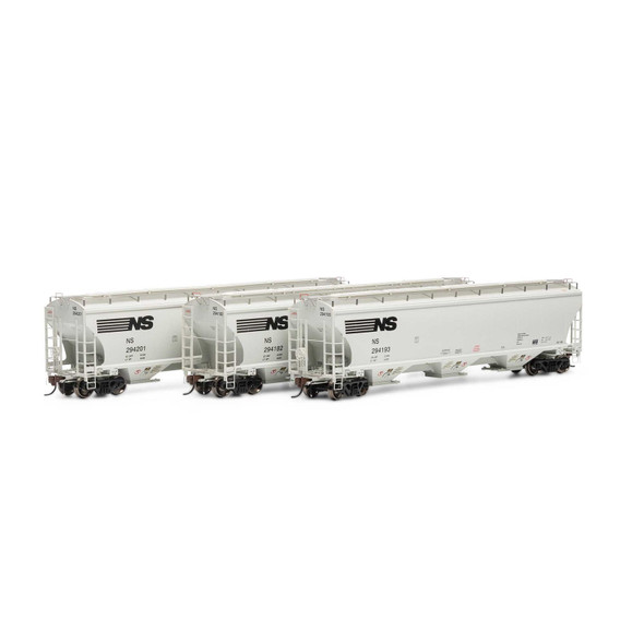 Athearn ATHG97169 Trinity Covered Hoppers - NS # 1 Freight Car (3) HO Scale