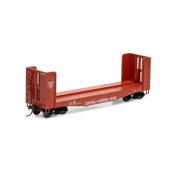 Athearn RND81479 40' Pulpwood Flat Freight Car - Central Of Georgia #10433 HO Scale