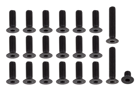 Associated 6316 RC10CC 8-32 Screw Set, Black